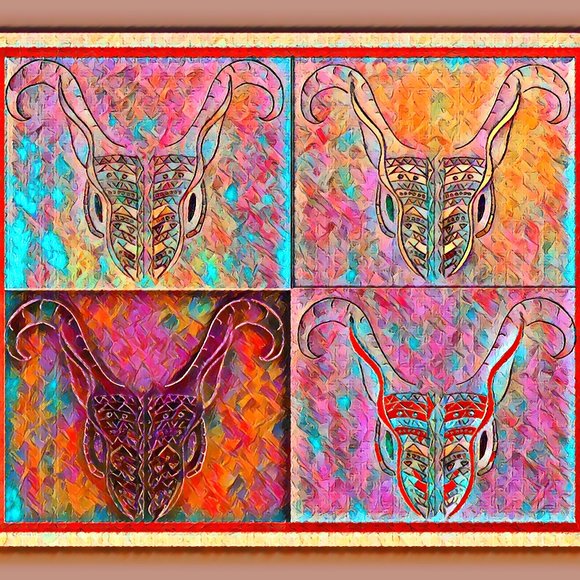 Demon Bunny 2 Art Print - Picture 1 of 15